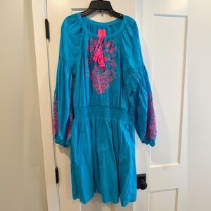 Lilly Pulitzer Teal and Pink Dress